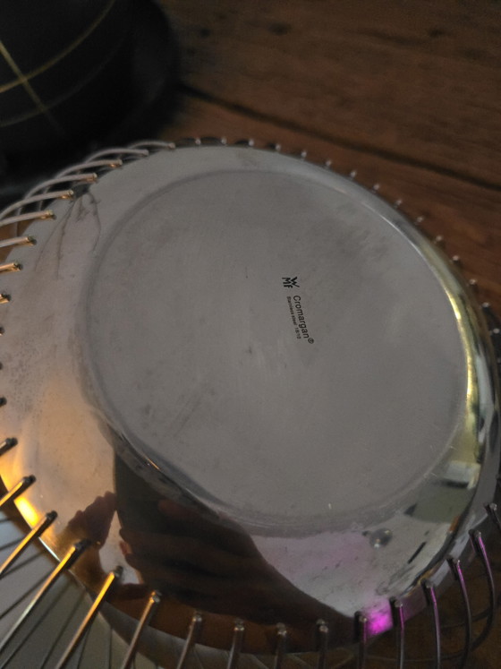 Image 1 of Classico del design: cestino/fruttiera in filo metallico Cromargan di WMF
