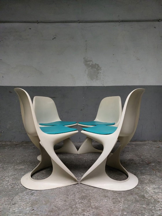 4 chaises Casalino vintage de style Space Age, conçues par Alexander Begge pour Casala. (photo 6 of 33)