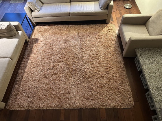 Millenerpoort Bella Alto Tappeto, beige/arancione/marrone, 230x230, Tappeti, Lana, Modern (foto 2 di 5)