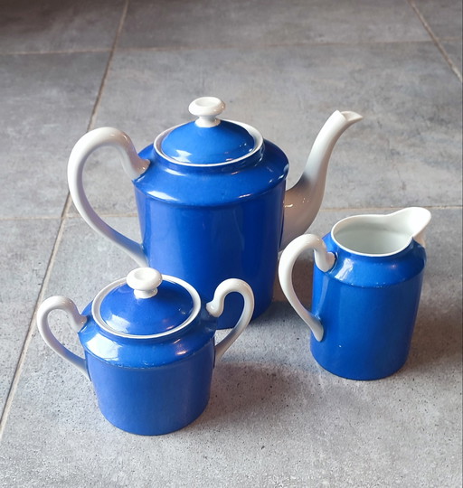 Vintage Raynaud & Co Limoges porseleinen theeservies, jaren 50