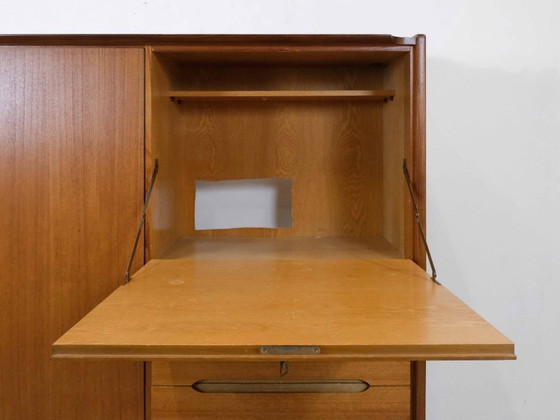 Image 1 of Credenza alta vintage "Bartels" in teak, stile metà secolo