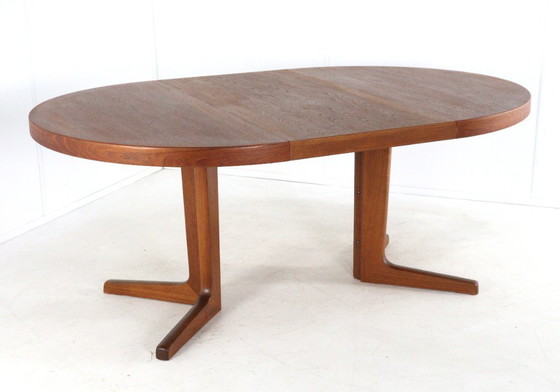 Image 1 of Danish design vintage round dining table extendable dining table