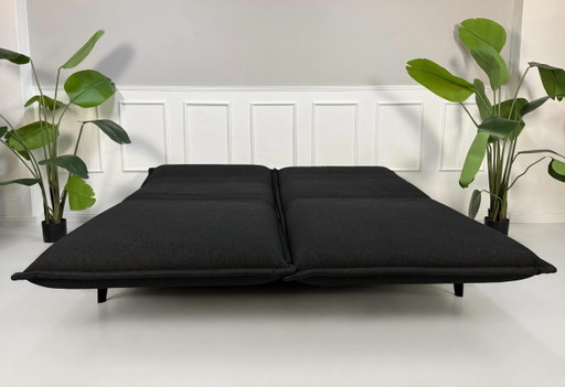 Rolf Benz Nova Designer Sofa Schwarz Couch Schlaffunktion
