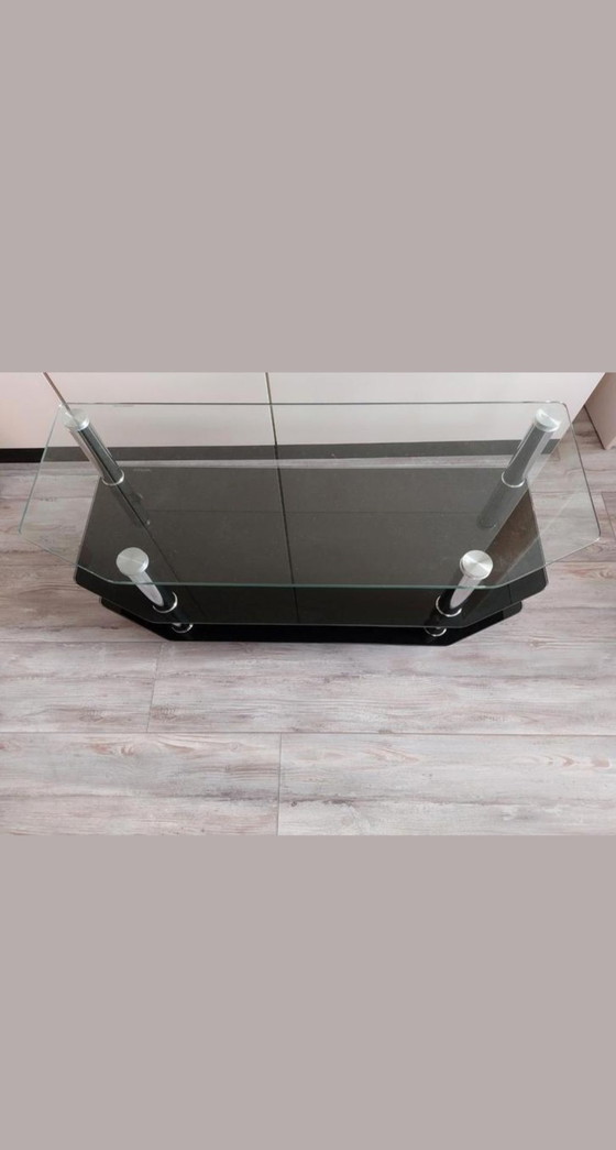 Image 1 of Glas-Fernsehschrank/Couchtisch.