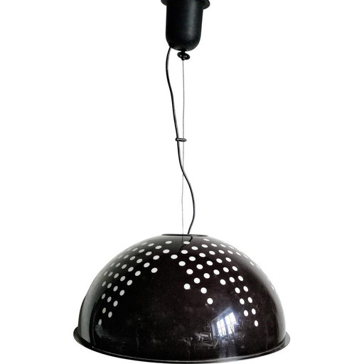 Vintage brown pendant lamp for Artemide, Italy 1970s