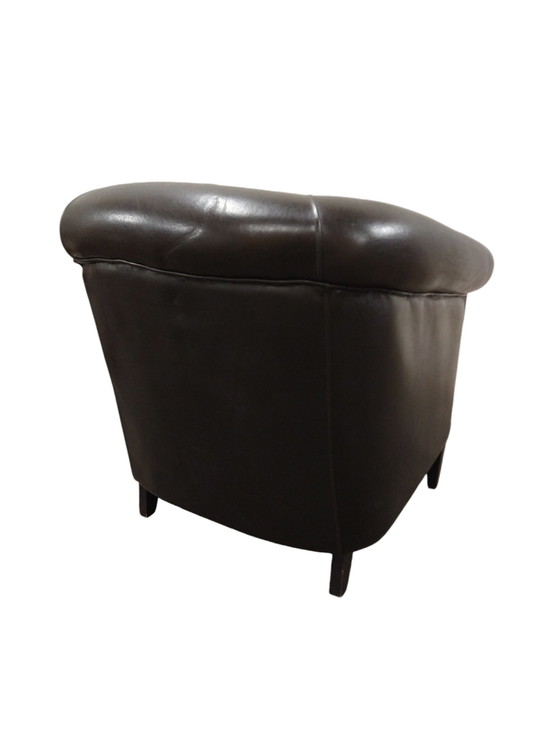 Image 1 of Fauteuil club Classico en cuir de mouton