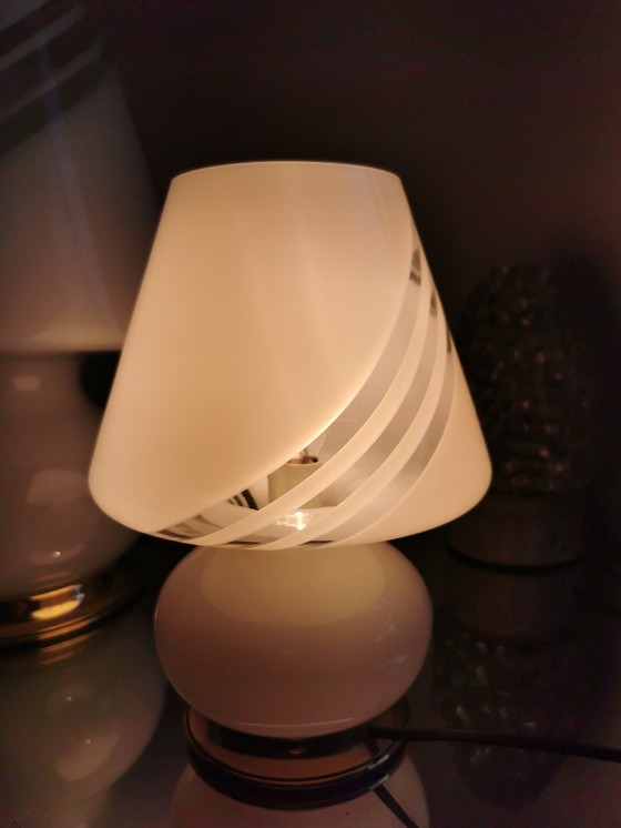 Image 1 of Trio of large Murano Swirl lamps