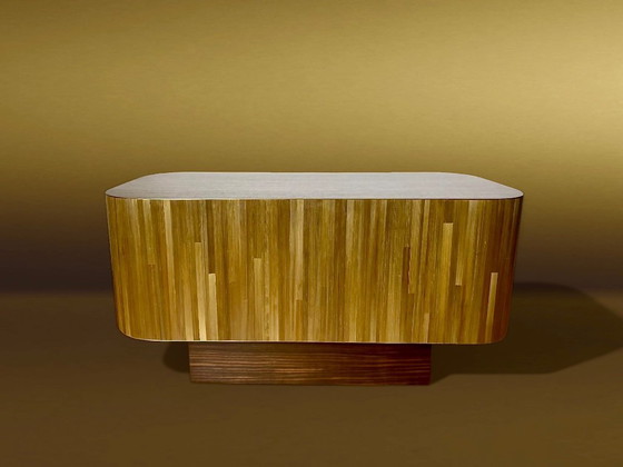 Image 1 of Bronzen bijzettafel/sofa