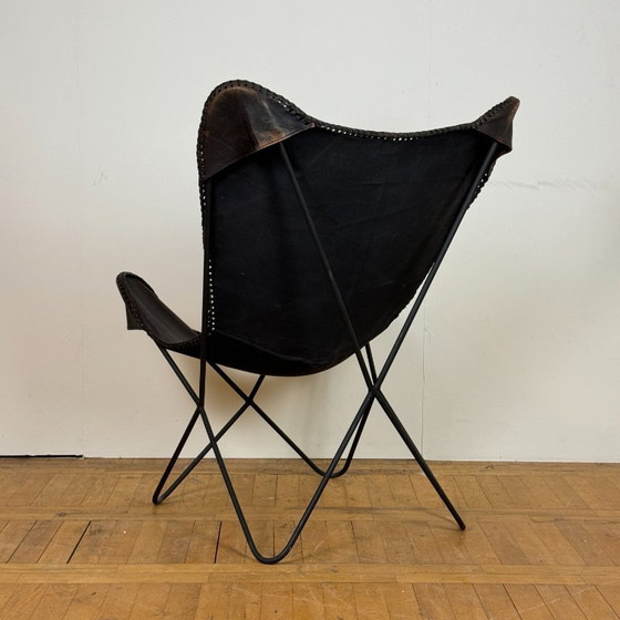 Image 1 of Vintage leather butterfly chair 1990s