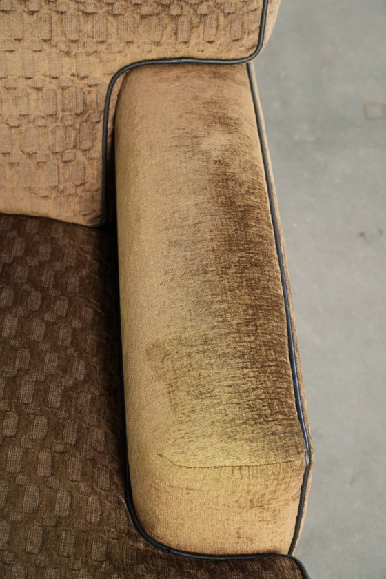 Beautiful Fabric Art Deco Design Armchair by Bart van Bekhoven – Textile (photo 8 of 13)