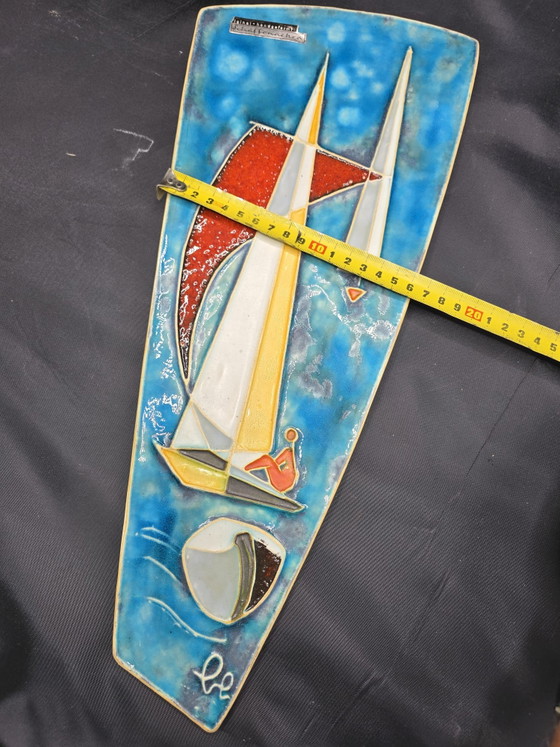 Image 1 of Ceramic wall tile Mid-century Helmut Schäffenacker 