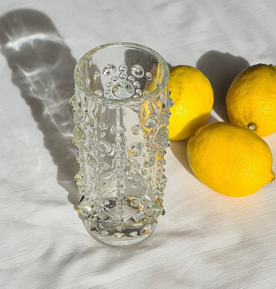Pavel Pánek vase knobs “Spiky” pressed glass glassworks Heřmanova Huť / Sklo Union 70s (photo 8 of 14)