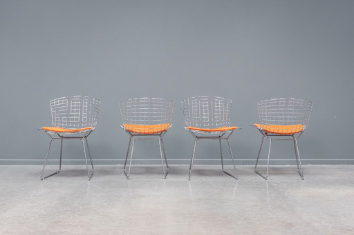 Bertoia bijzettafelstoel, 4x