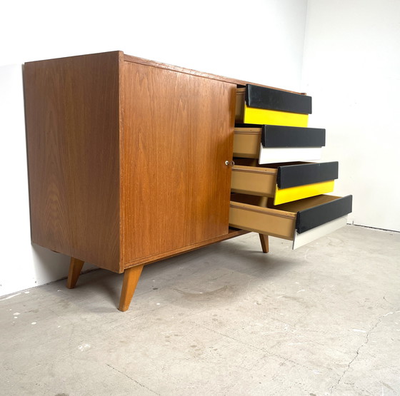 Image 1 of Sideboard U458 von Jiří Jiroutek mit farbigen Schubladen