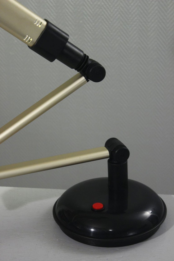 Image 1 of Fulvio BATTAGLIA & Mazda - Gelede lamp "Bur'o", postmodern design, jaren 80
