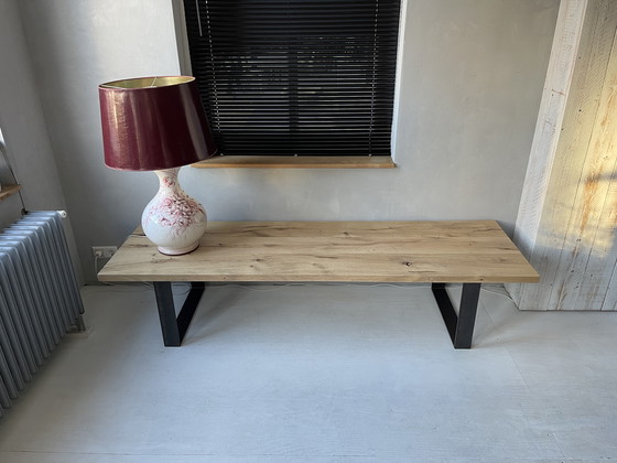 Image 1 of Coffee table made of old oak.