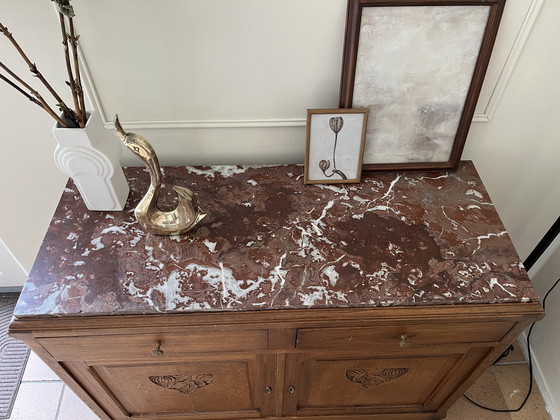Image 1 of commode en marbre vintage