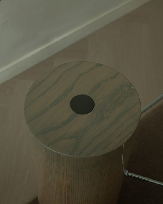 Image 1 of Vintage Saporiti Italia Dining Table – Enamel Column Base –  Postmodern 1980s