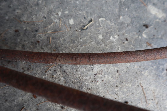 Image 1 of Set of three sculptural iron chairs, in the style of André Dubreuil