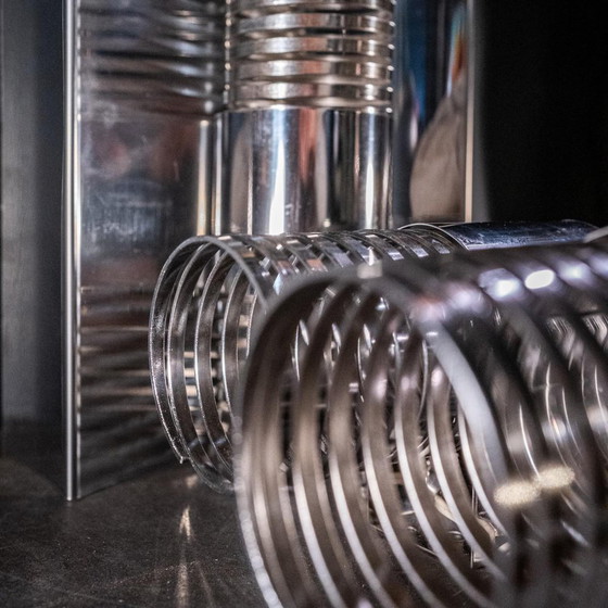 Space Age Spiral Spring Wall Lights in Chromed Steel, 1970s, Set of 2 – Design (photo 8 of 18)
