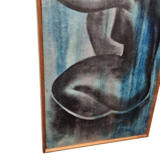 Image 1 of Vintage schilderij met naakte dame