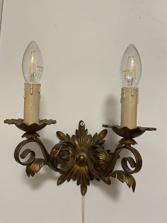 Image 1 of Lampe console style Regency Rococo 