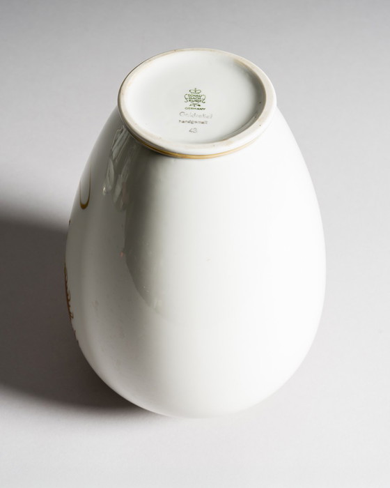 Image 1 of Heinz Schaubach Kunst Vaso di porcellana Ciotola Coperchio-Box Set Dragon Art Déco Jugendstil