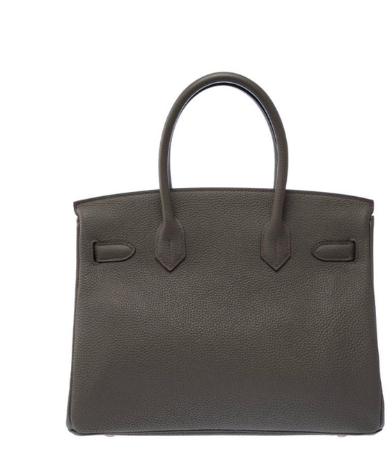 Image 1 of Sac HERMES Birkin 30 en Cuir Gris - 10345