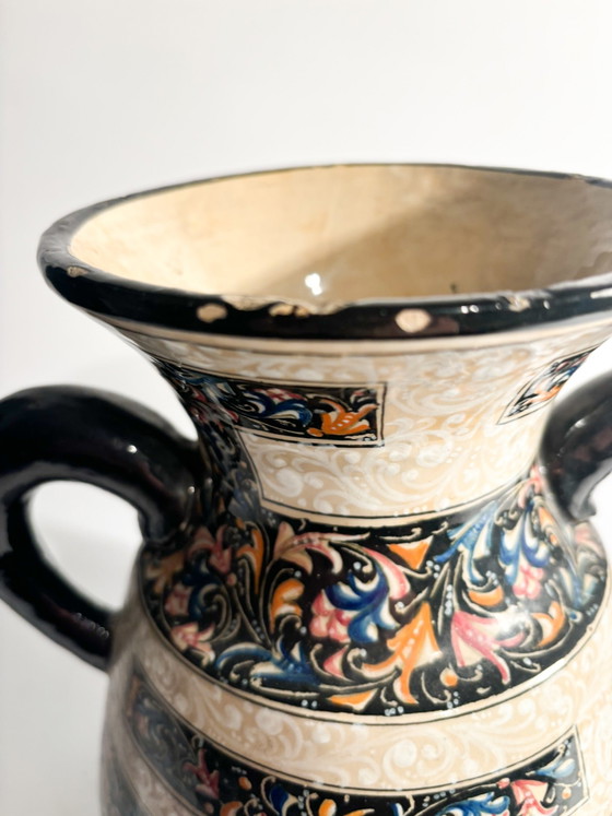 Vase en céramique peint à la main Molaroni des années 1940 – Ceramic (photo 9 of 12)