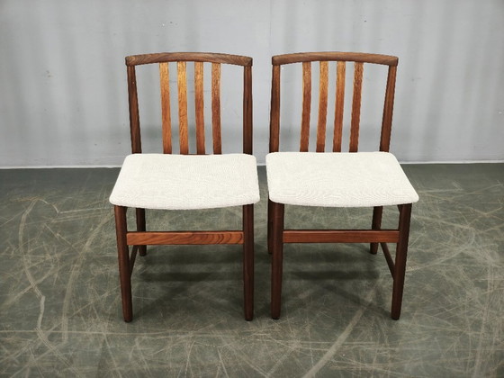 Image 1 of Set of Four Danish Teak Dining Chairs, Scandinavia, 1960s
