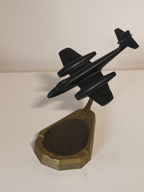 Image 1 of Cenicero Art Déco con avión