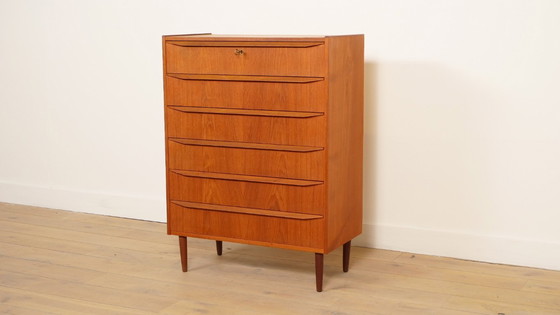 Image 1 of Vintage Deense ladekast | Teak | 6 lades | 108 cm