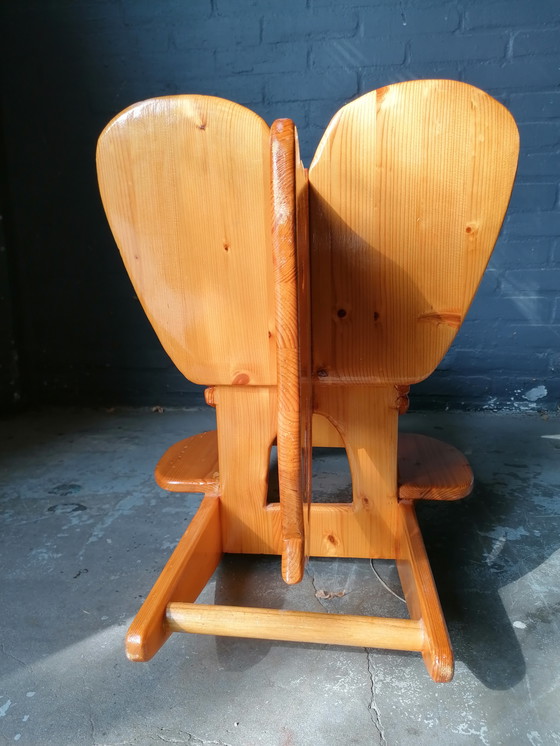 Image 1 of Scandinavische Schommelende Olifant Houten Vintage Kinderspeelgoed