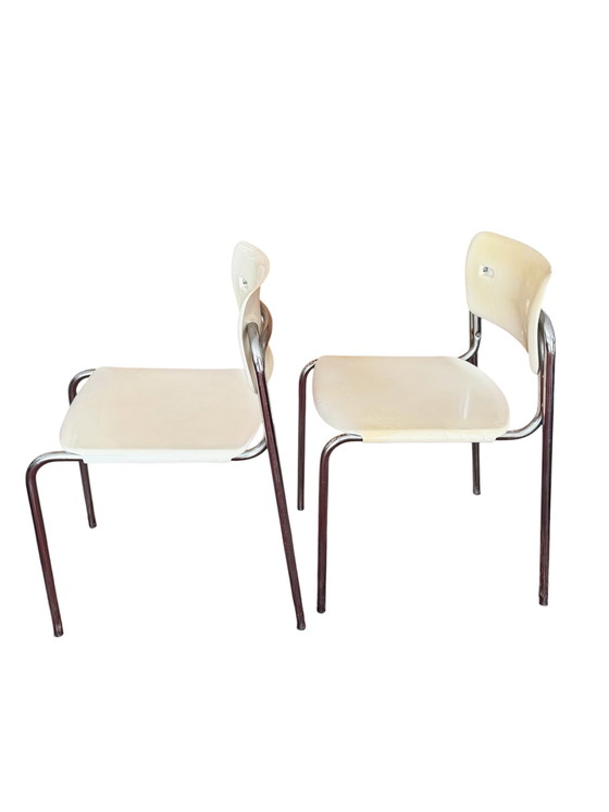 Image 1 of Set van 2 vintage IKEA stoelen – ontworpen door Niels Gammelgaard (jaren 70)