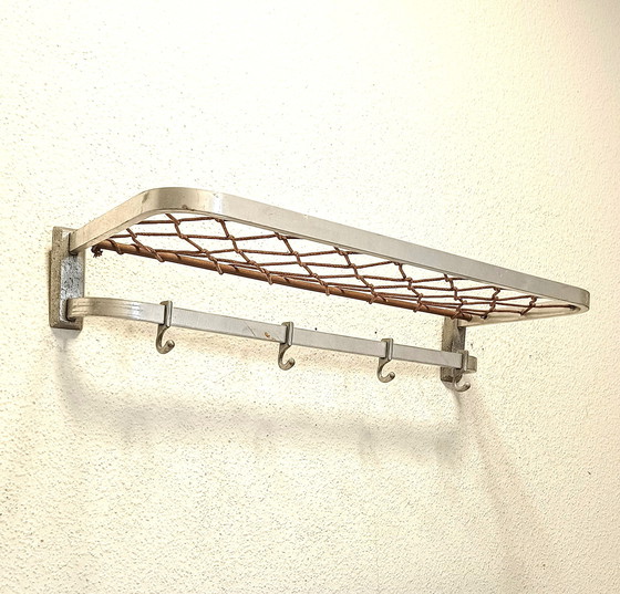 Image 1 of Fifties String Coat Rack In Aluminum