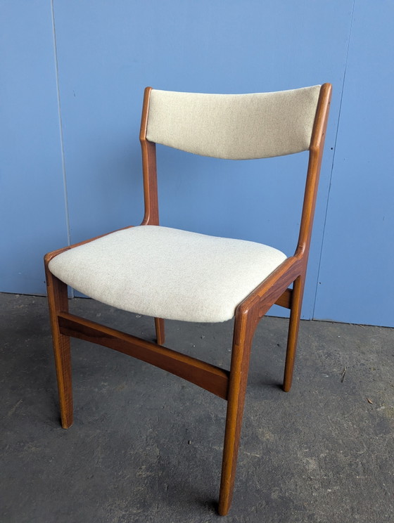 6x Teak Mid Century Dining Chairs - Erik Buch – Wood (photo 8 of 13)