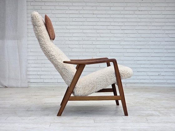 1960s, Danish design by Alf Svensson, genuine sheepskin, reupholstered. – Armchairs, Other (photo 9 of 24)