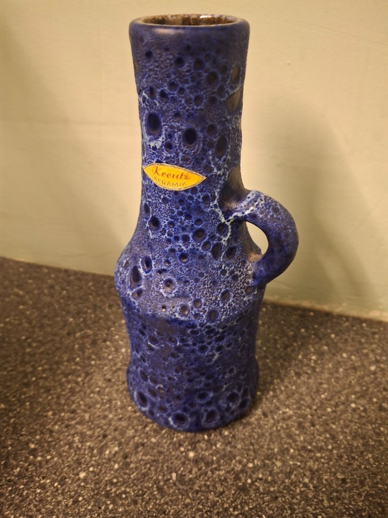 Kreutz keramik vaas fat lava west germany | €95 | Whoppah