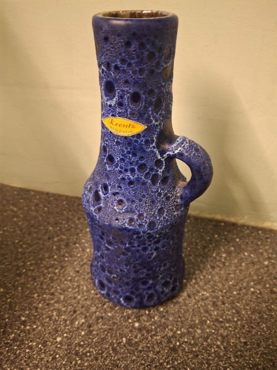 Image 1 of Kreutz keramik vaas fat lava west germany 