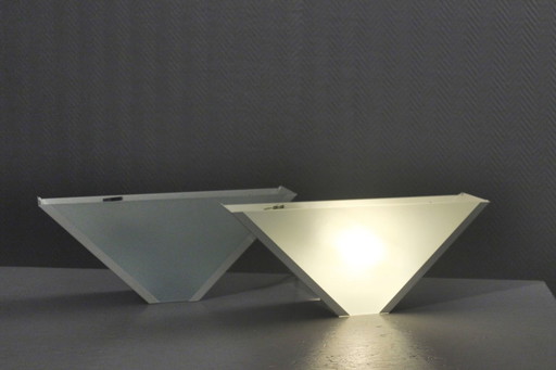 SCE France – Paar Vintage-Wandleuchten im postmodernen Memphis-Design, 1980er Jahre