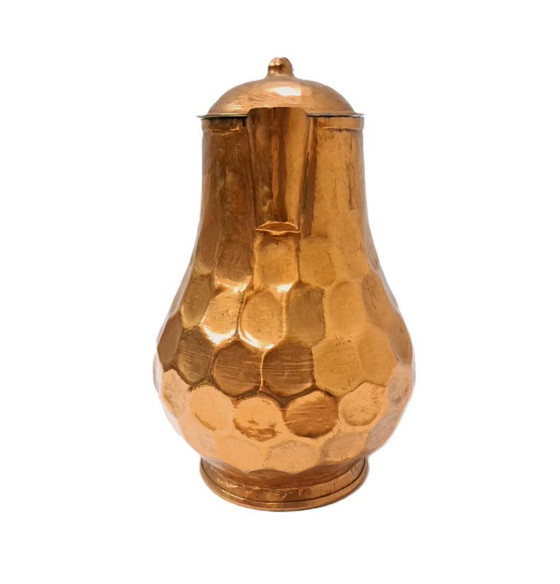 Image 1 of Brocca in rame d'epoca con coperchio