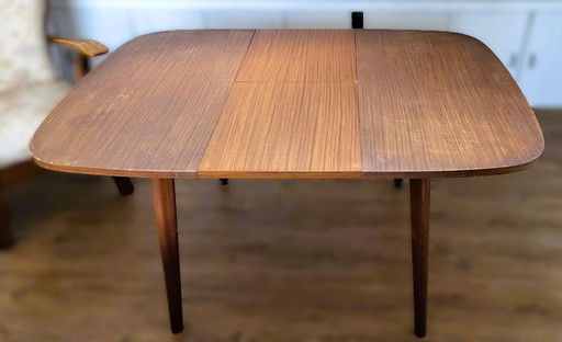 Vintage dining table 1960s teak