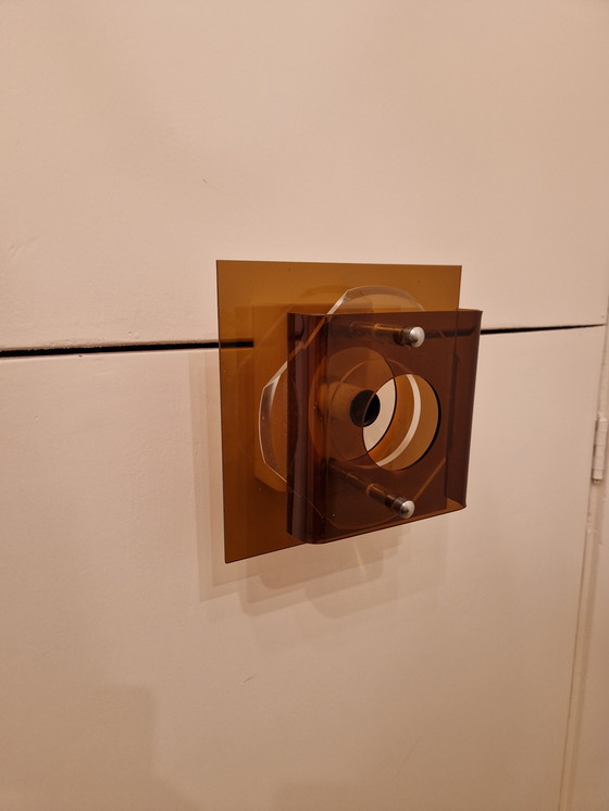 Image 1 of Vintage Herda space age wall lamp perspex