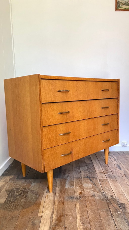 Vintage Geometrische Kommode – ladekasten, Wood