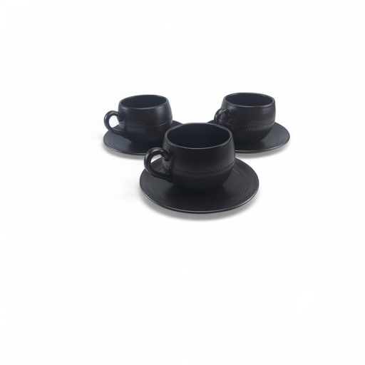 3 x Set Höganäs Tazas de Cerámica Café Espresso Té 60s Suecia
