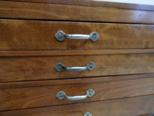 Vintage ladekast voor horloge maker