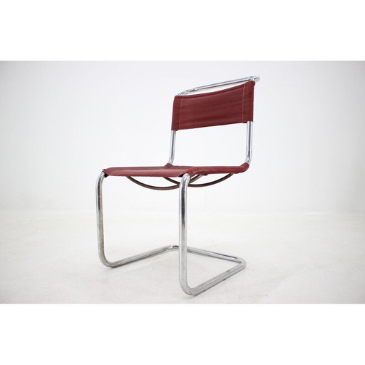 Sedia vintage Bauhaus di Mart Sam in cromo, anni '30