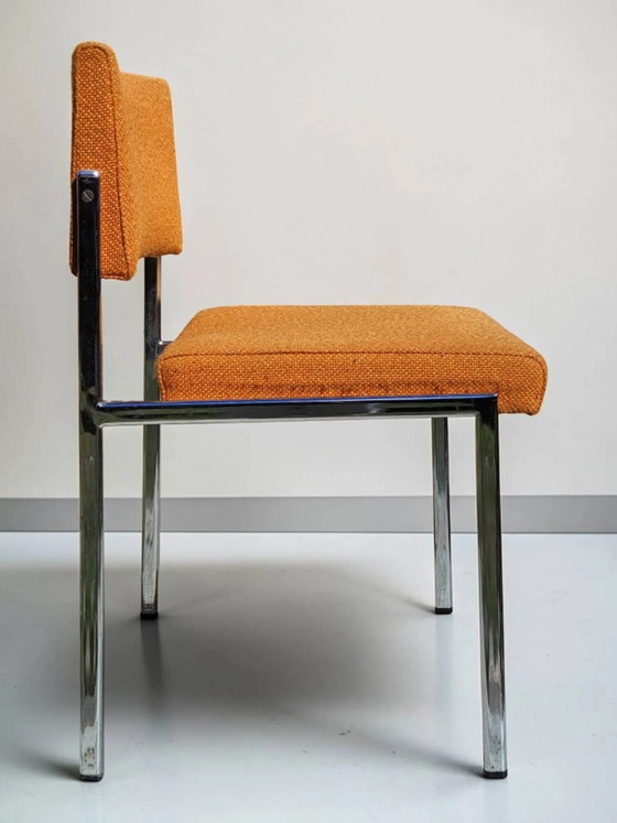 Sedia design vintage, struttura tubolare cromata, anni '60-'70. – Sedie da pranzo, Metal, Scandinavian (photo 5 of 9)