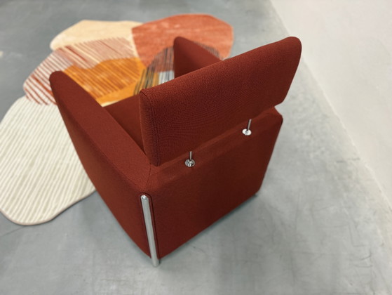 Image 1 of Leolux Goncharov Sessel, roter Stoff