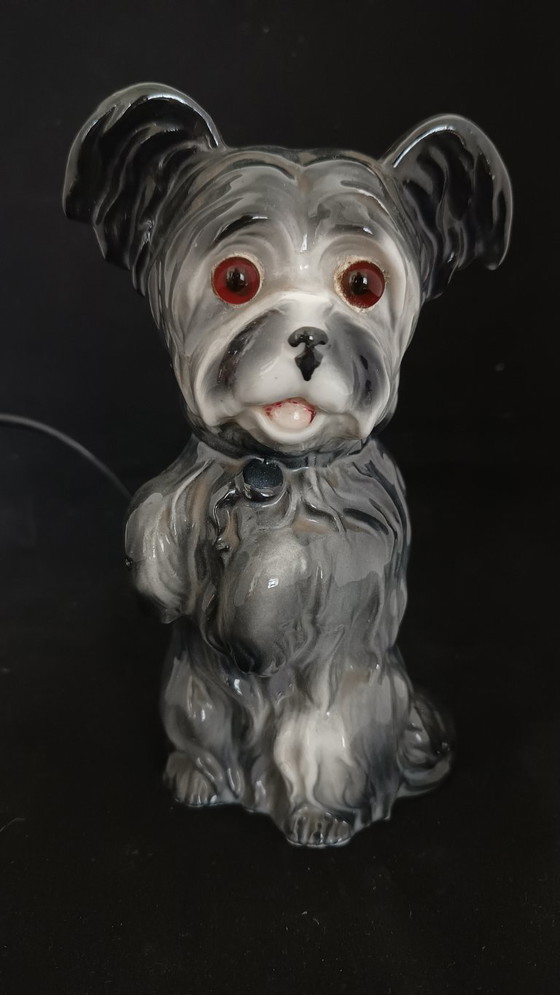 1950s Porcelain Dog Lamp – Table lamps, Plastic (photo 3 of 9)